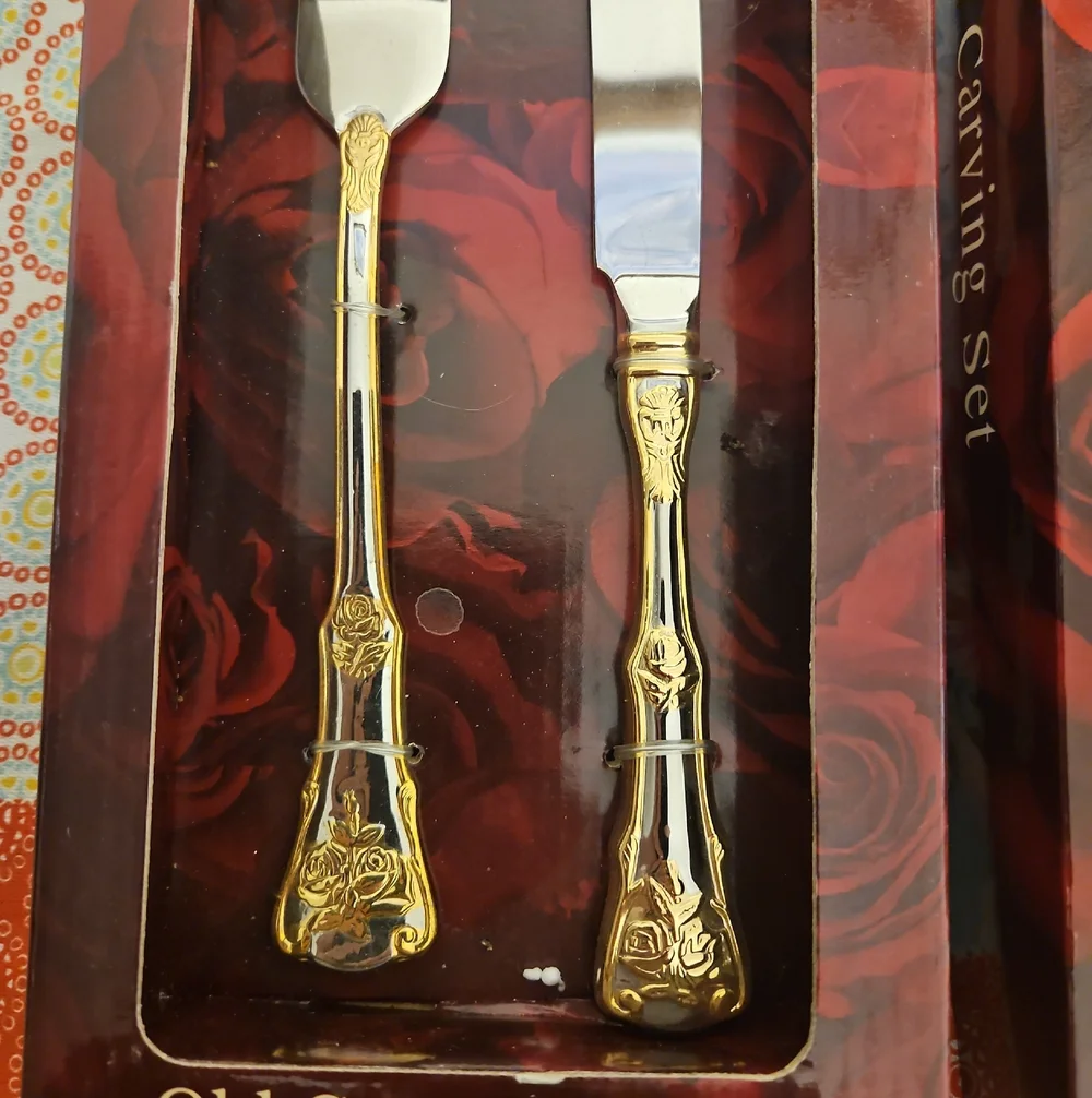 Royal Albert Old Country Roses Stainless Steel Carving Set